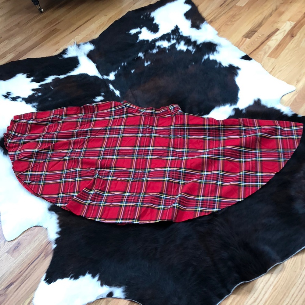 British Retro tartan circle skirt waist 28 inch